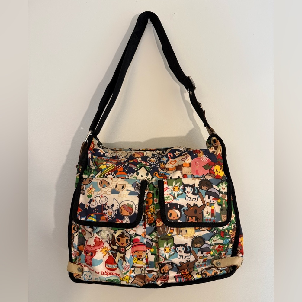 Lesportsac Tokidoki Campeggio Vacanze winter Wonderland Crossbody Bag